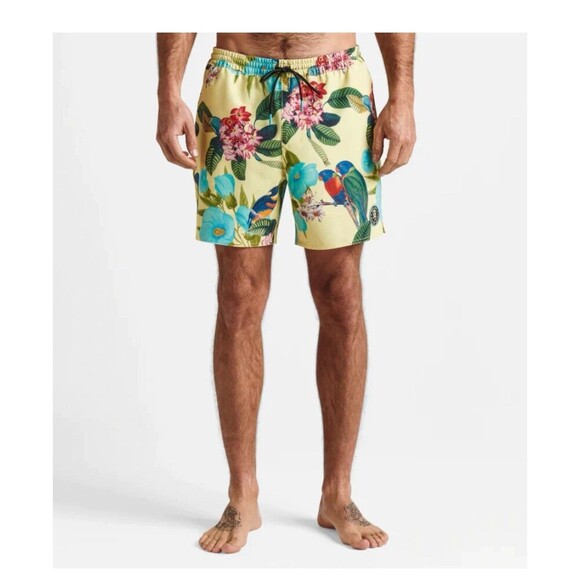 ROARK Shorey 16” Manu Floral Shorts Size Small Multicolor NEW Beach Surf Tropic - Picture 3 of 13